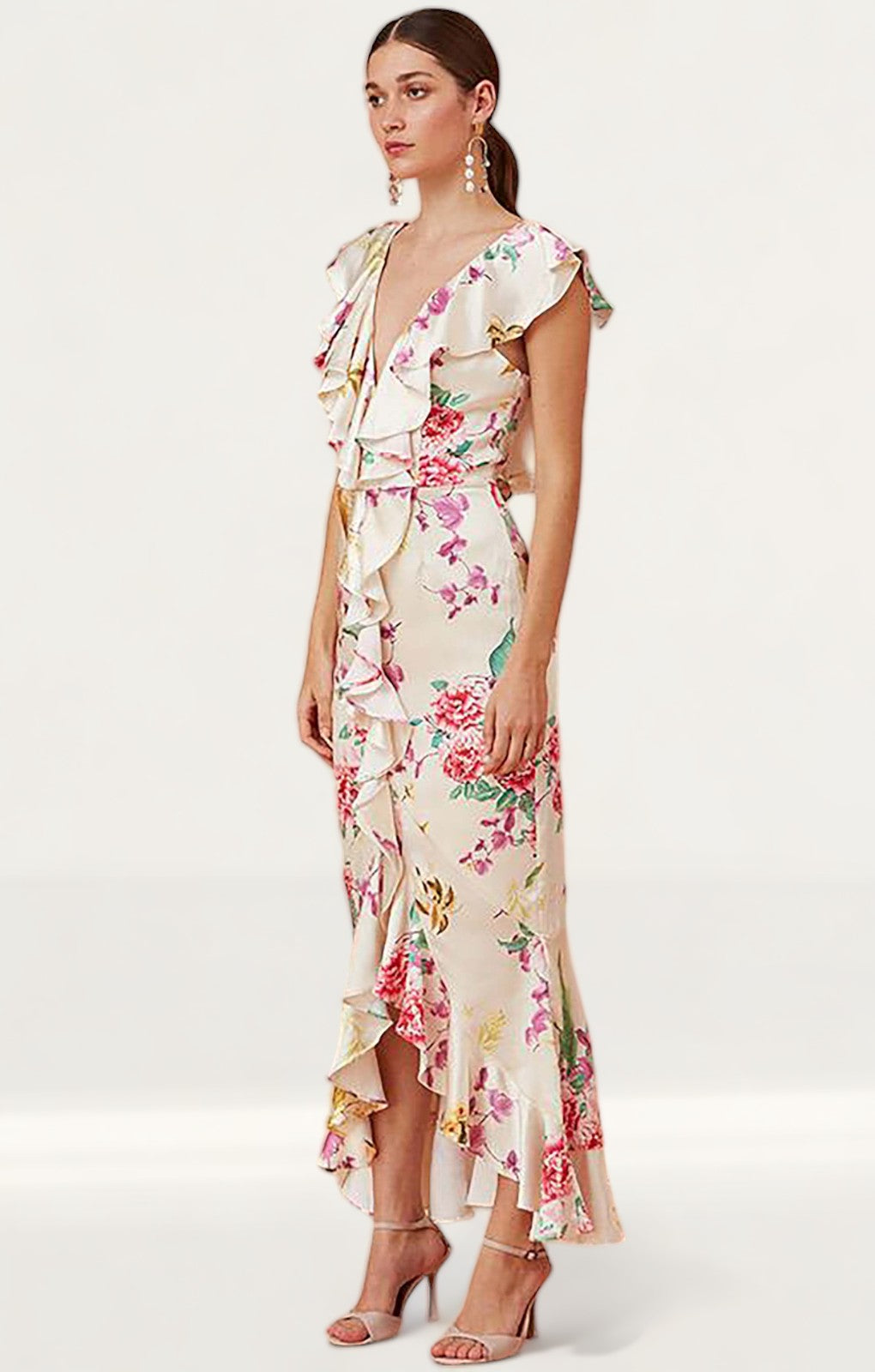 Keepsake The Label Creme Floral Arrows Gown