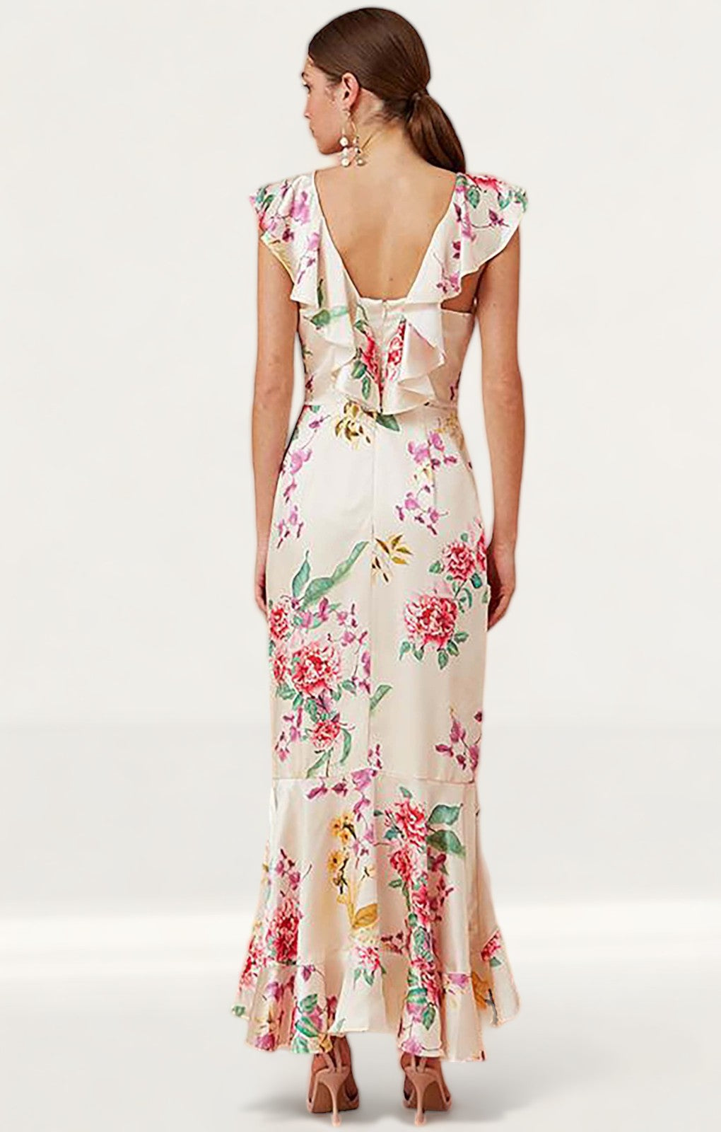 Keepsake The Label Creme Floral Arrows Gown