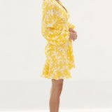 Keepsake The Label Fallen Long Sleeve Golden Floral Dress product image