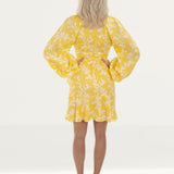 Keepsake The Label Fallen Long Sleeve Golden Floral Dress