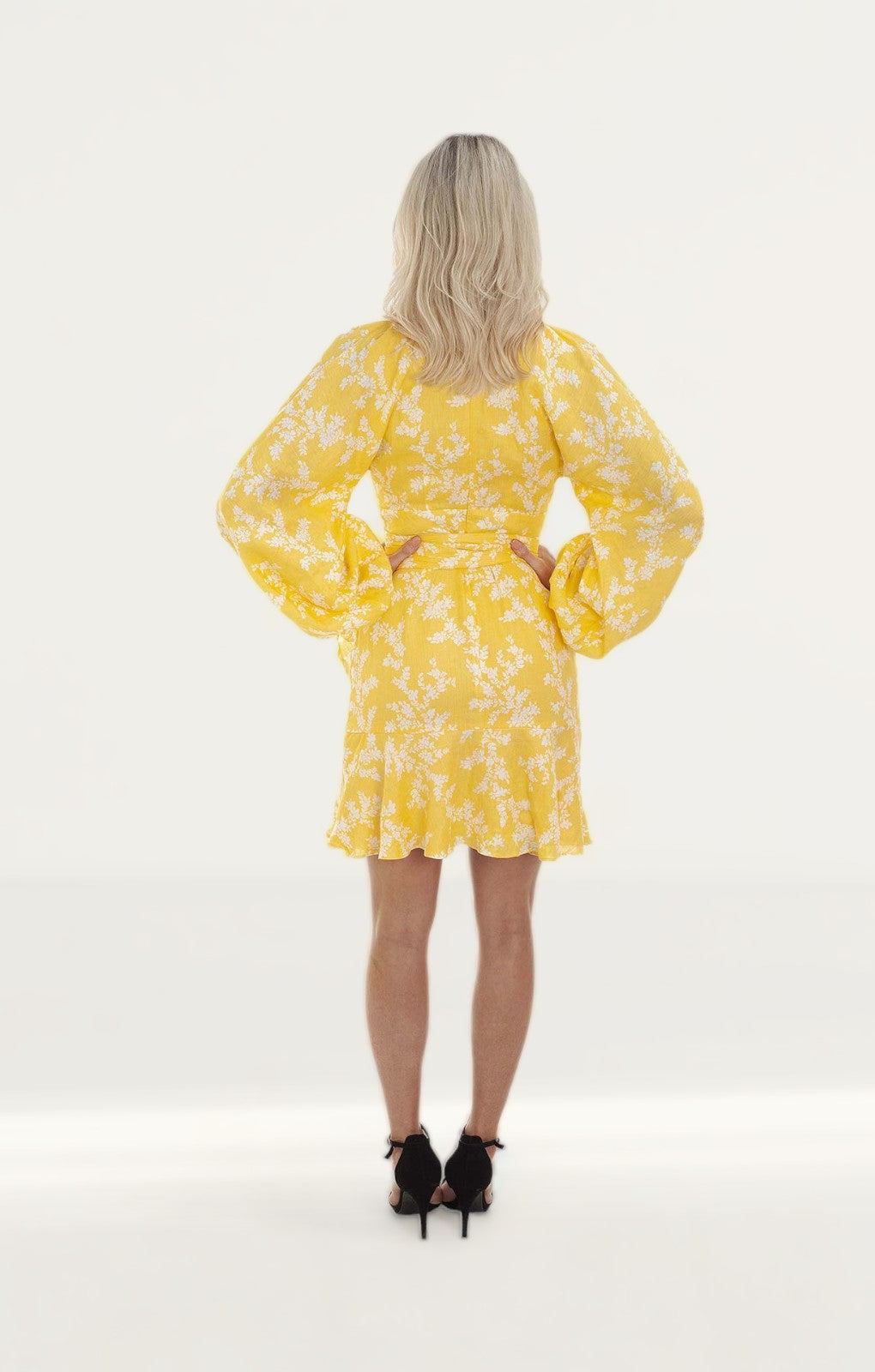 Keepsake The Label Fallen Long Sleeve Golden Floral Dress