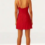 Keepsake The Label Red Lace Mini Dress product image