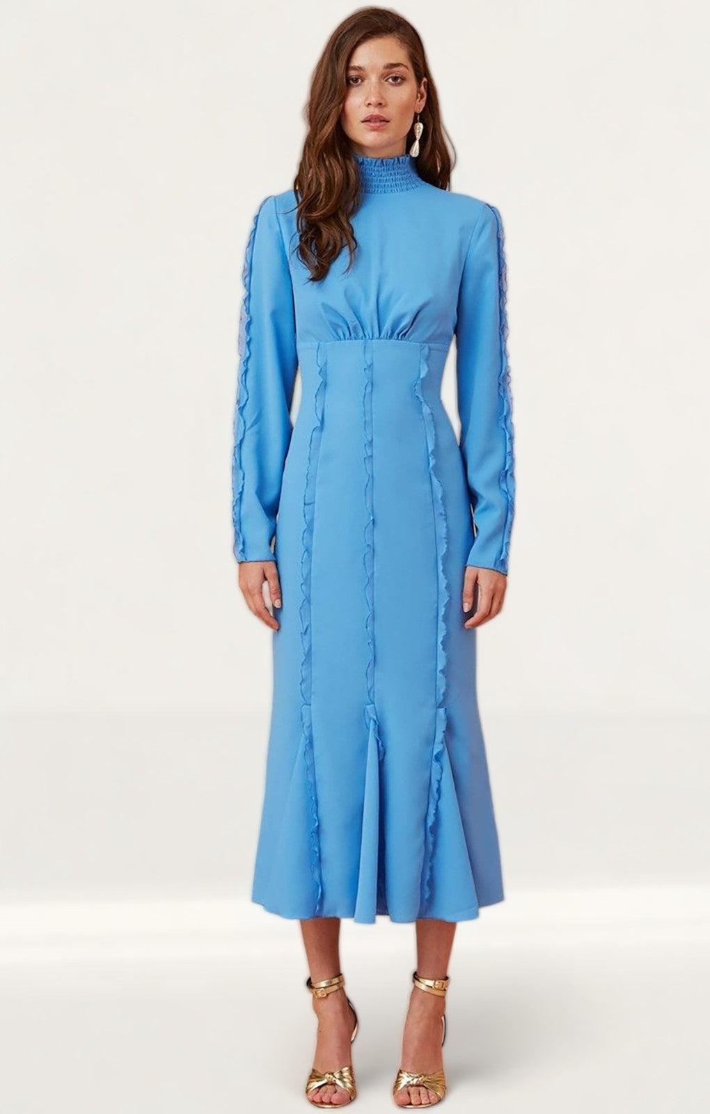 Keepsake The Label Royal Blue Beloved L/S Midi Dress