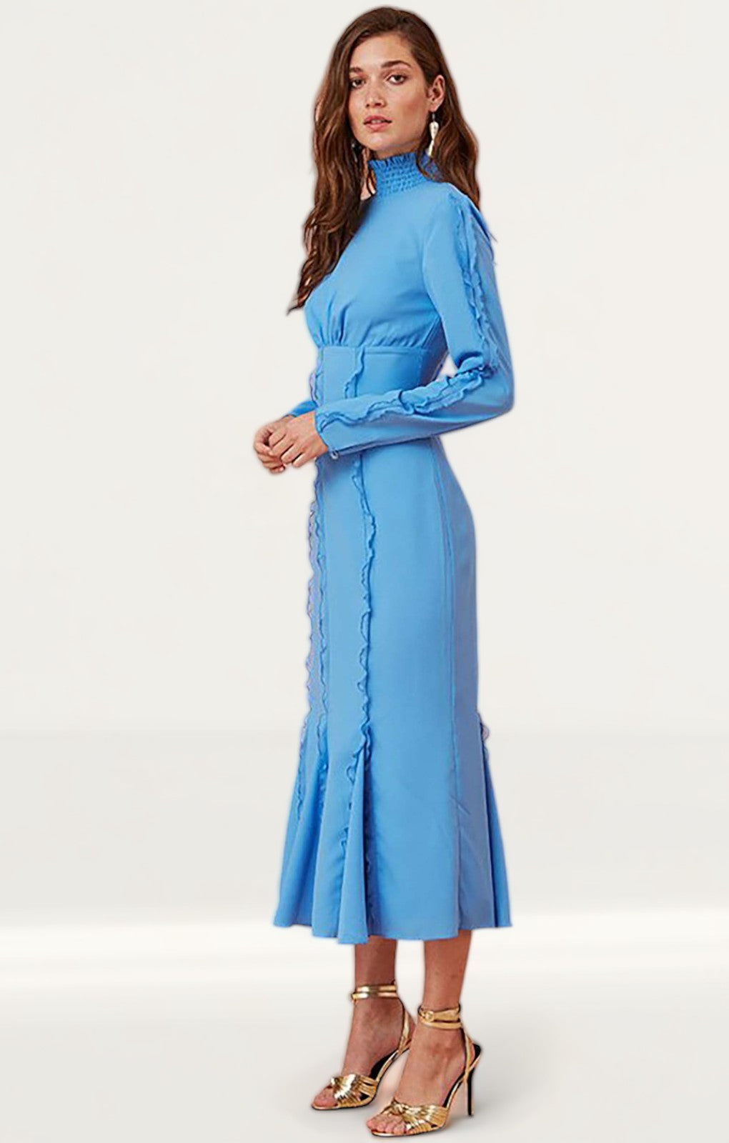 Keepsake The Label Royal Blue Beloved L/S Midi Dress
