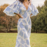 Keepsake The Label Blue Paisley Clearway Midi Dress