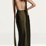 Lexi Adora Dress In Olive Green