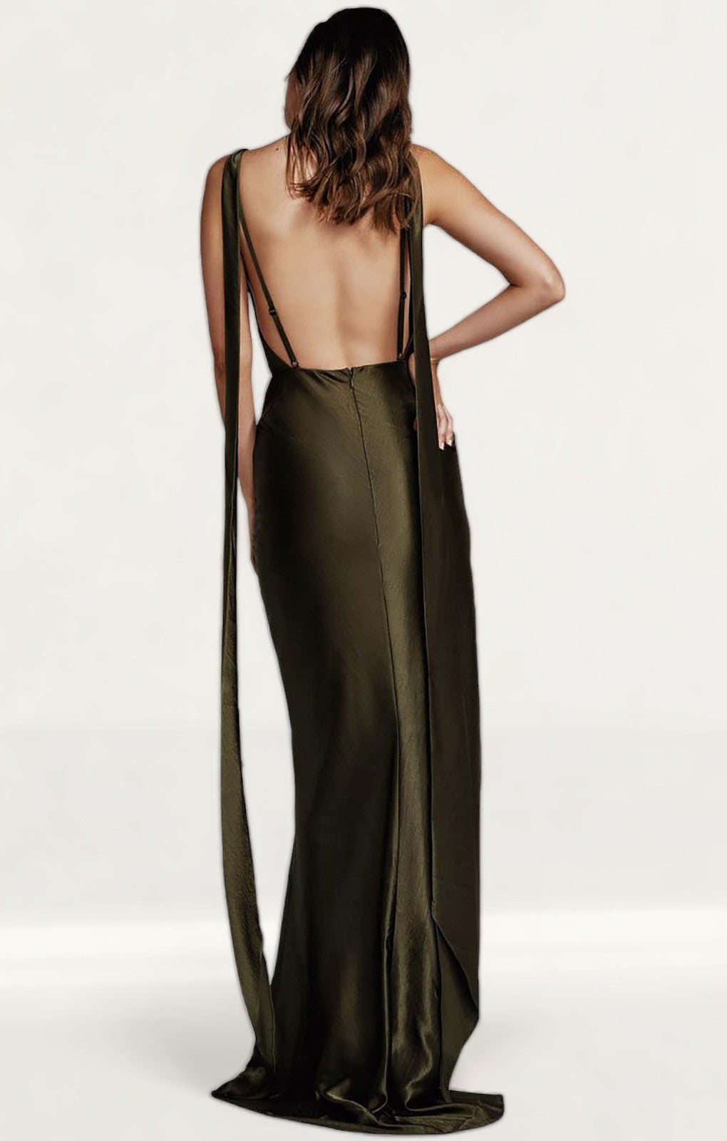 Lexi Adora Dress In Olive Green