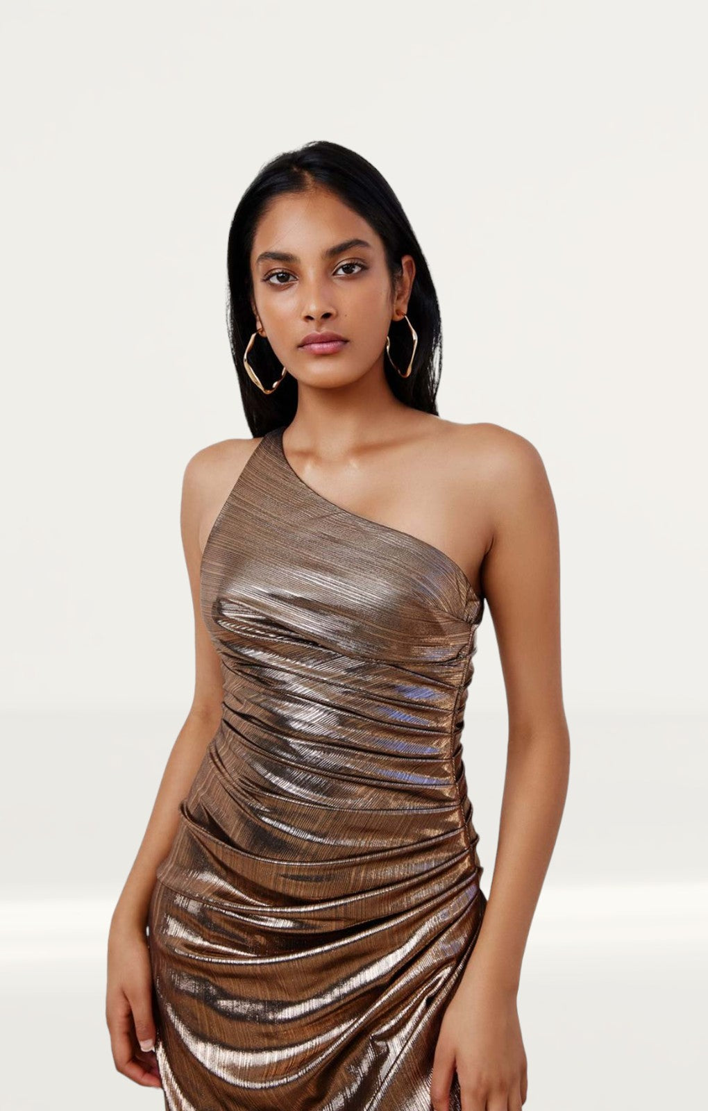 Lexi Bronze Rogue Midi Dress