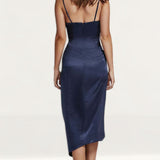 Lexi Carmen Dress In Navy