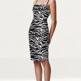Lexi Mimi Dress In Zebra Print
