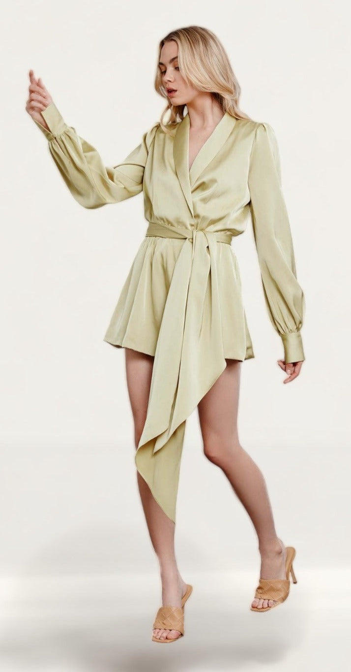 Lexi Pistachio Yuna Playsuit