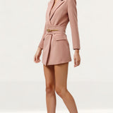 Lexi Sacha Jacket Dress In Dusty Pink