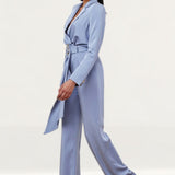 Lexi Steel Blue Rafaella Jumpsuit