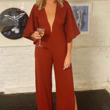 Lexi Soleste Jumpsuit In Ochre