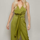 Little Mistress Satin Wide Leg Jumpsuit