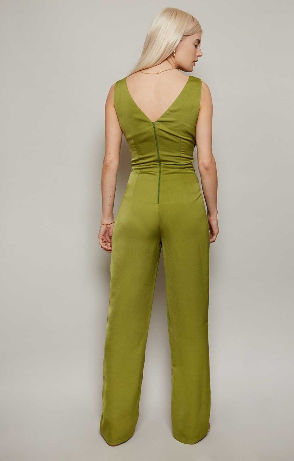 Little Mistress Satin Wide Leg Jumpsuit