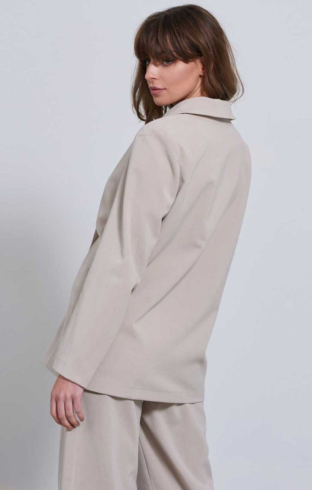 Little Mistress Stone Oversized Blazer product image