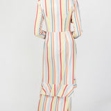 Little Mistress Multi Stripe Midaxi Dress