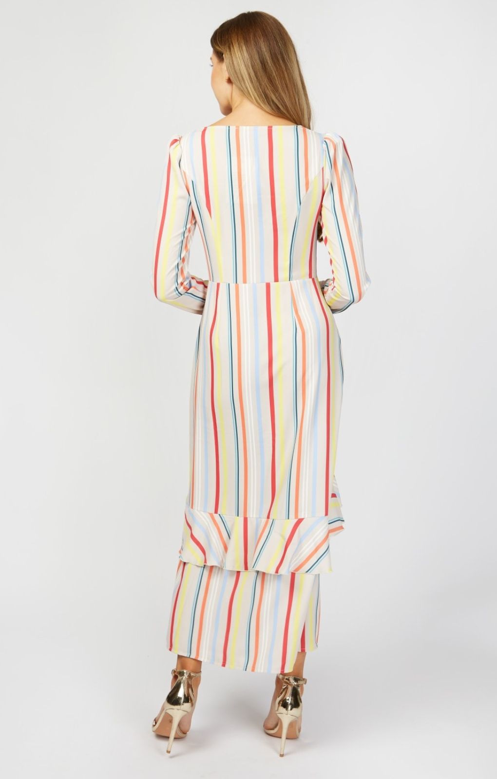 Little Mistress Multi Stripe Midaxi Dress product image