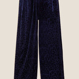 M&S Animal Velvet Suit in Navy product image