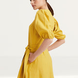 M&S Autograph Irish Linen Blend Belted Dress product image