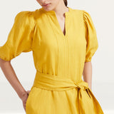 M&S Autograph Irish Linen Blend Belted Dress product image