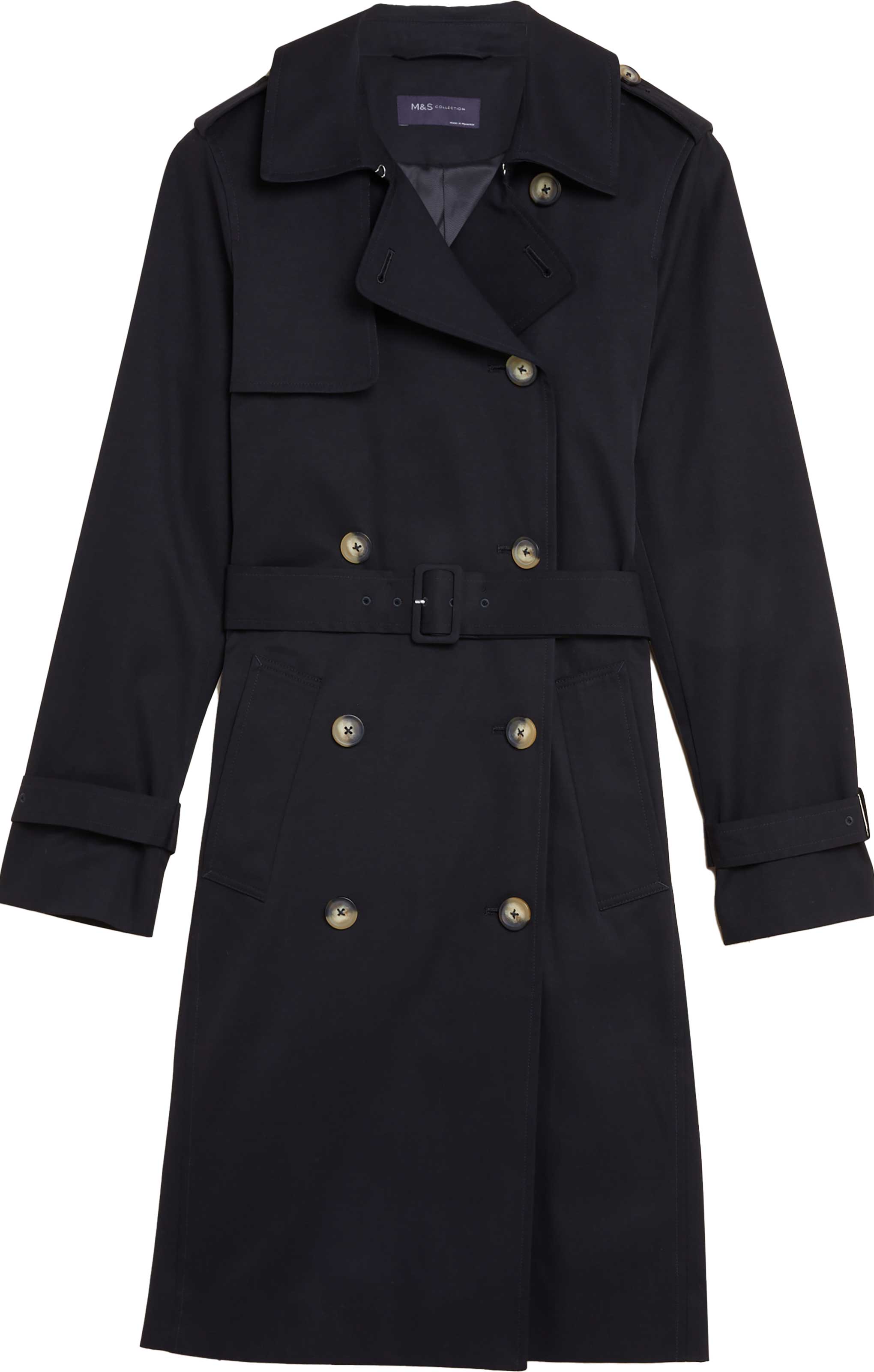 M&S Black Essential Trench product image