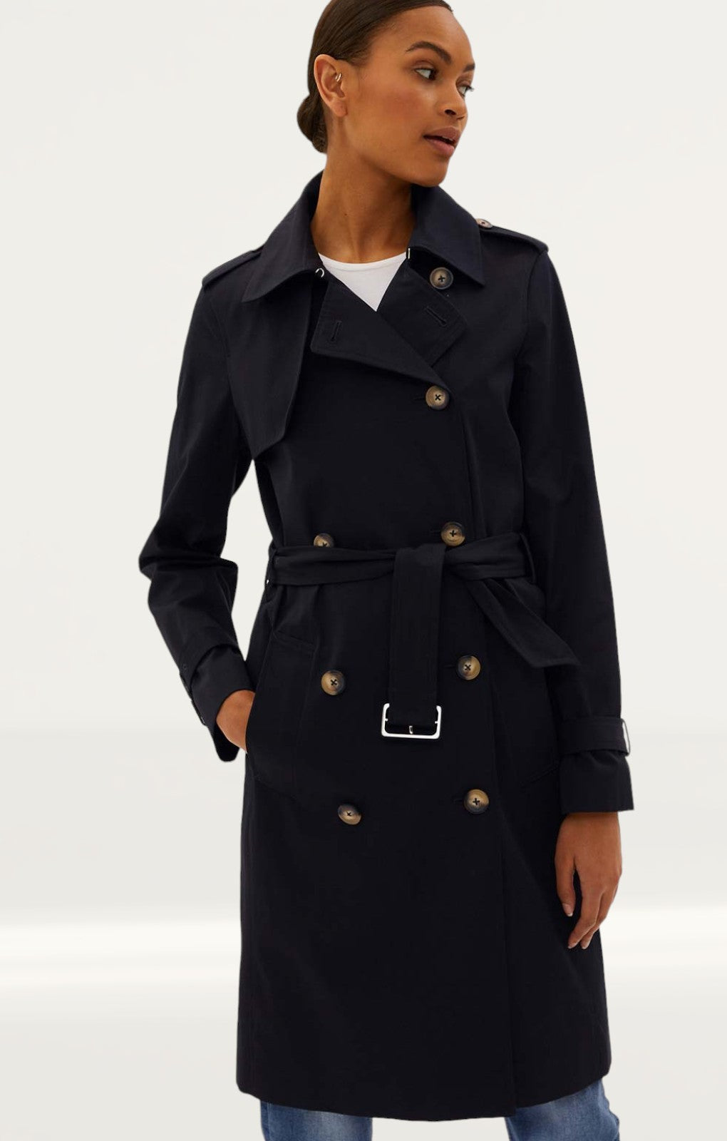 M&S Black Essential Trench product image