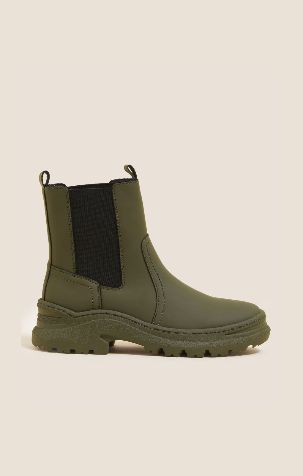 M&S Khaki Chunky Chelsea Ankle Boots product image