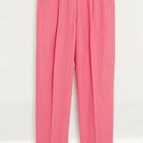 M&S Flamingo Linen Short Viscose Ruched Sleeve Blazer & Trousers product image