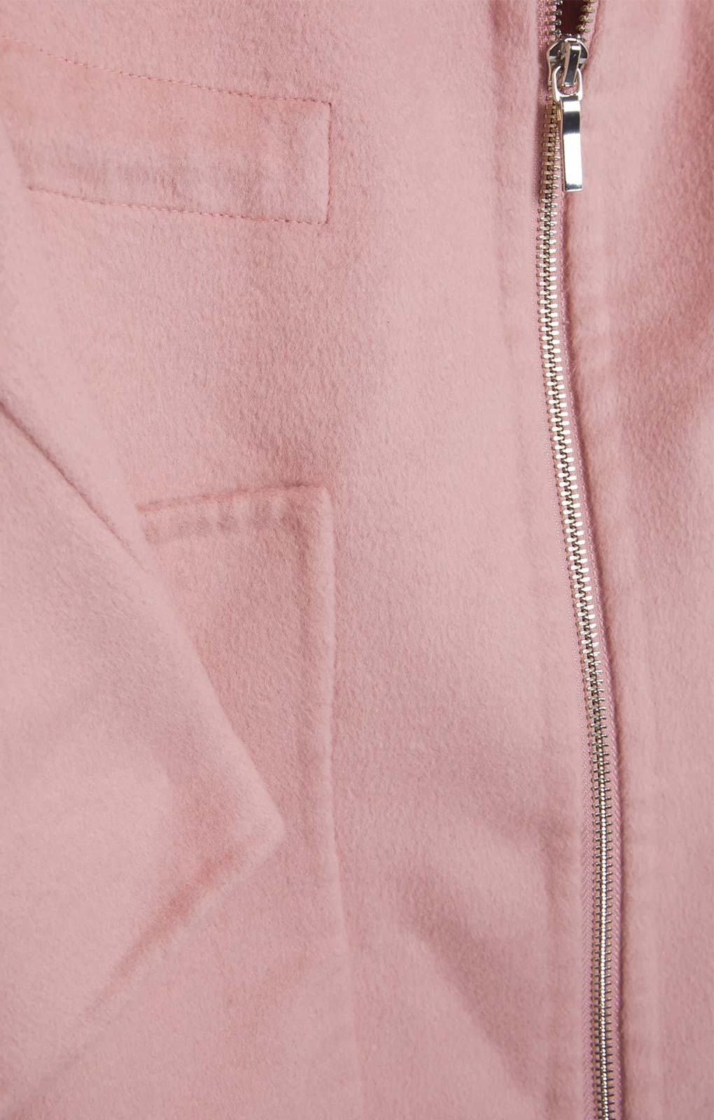 M&S Pink Wool Blend Drawstring Parka