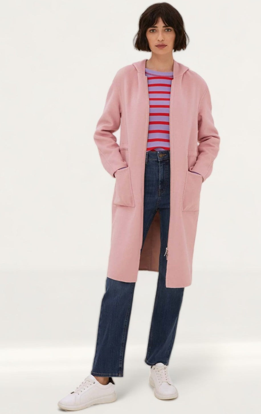 M&S Pink Wool Blend Drawstring Parka product image