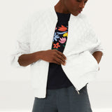 M&S Quilted Jersey Balloon Sleeve Jacket