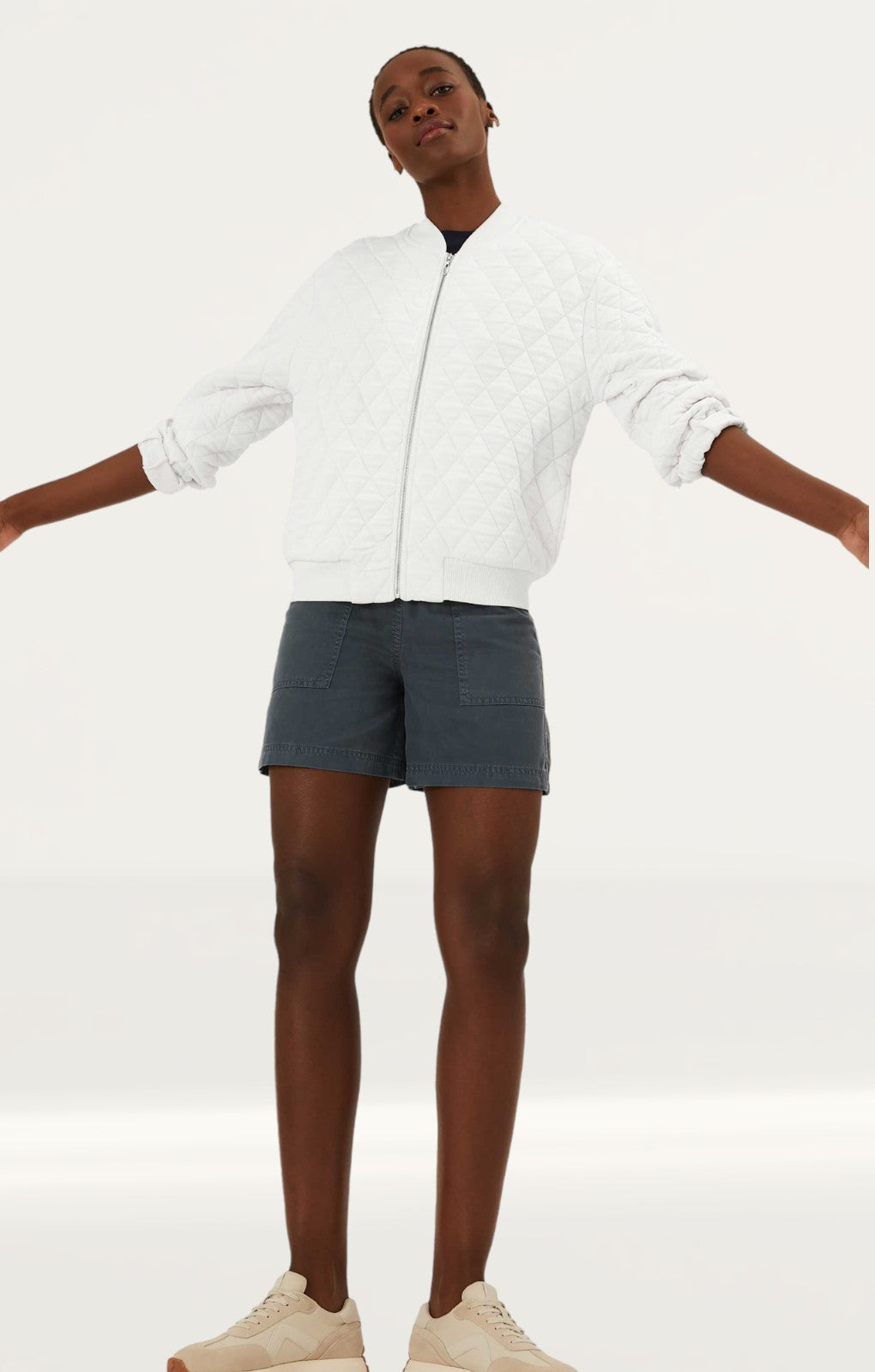 M&S Quilted Jersey Balloon Sleeve Jacket
