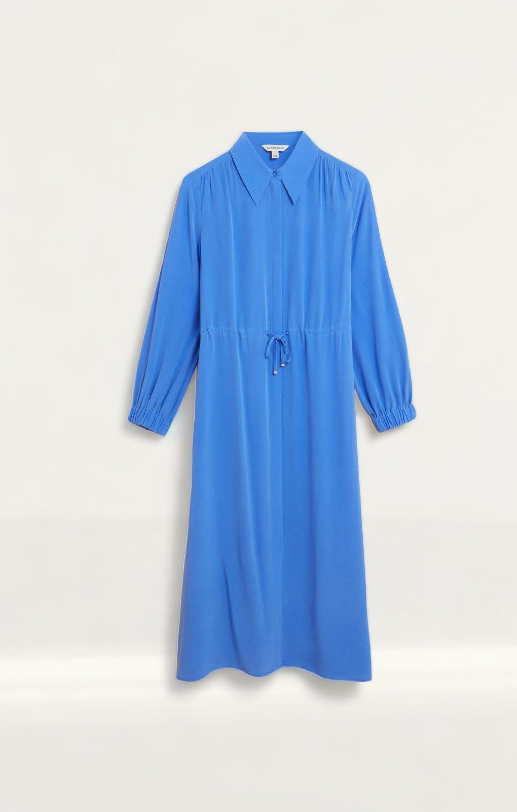 M&S Silk Waisted Shirt Dress