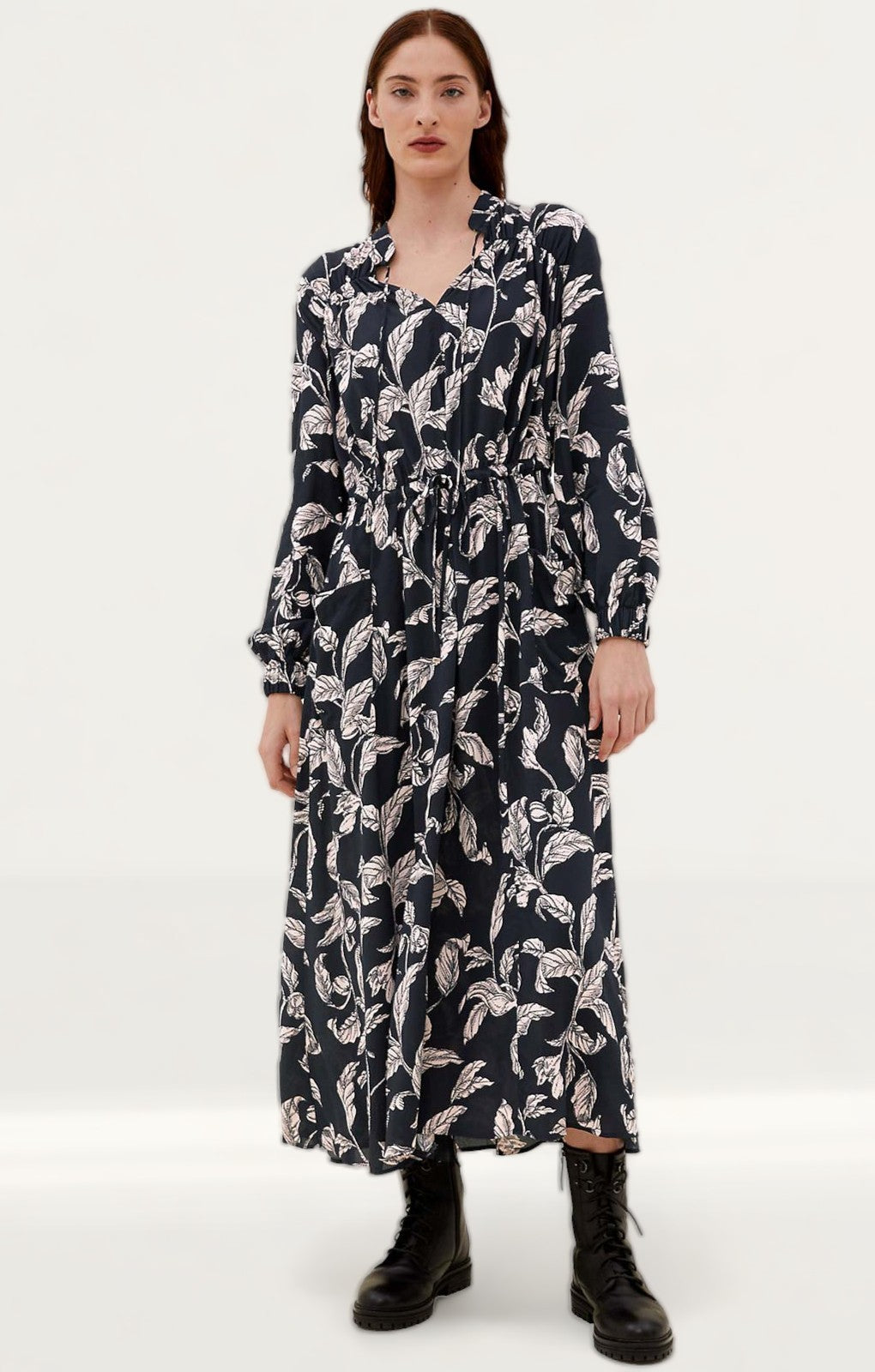 M&S Trailing Leaf Printed Midaxi Dress product image