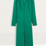 M&S X Ghost Green Long Sleeve Midi Dress