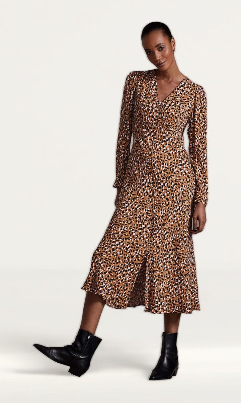 M&S X Ghost Button Through Midi Dress