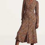 M&S X Ghost Button Through Midi Dress