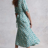 M&S X Ghost Daisy Shirred Waist Midi Dress