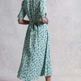 M&S X Ghost Daisy Shirred Waist Midi Dress