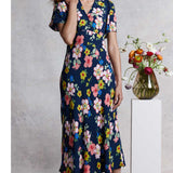 M&S X Ghost Floral Angel Sleeve Midi Dress