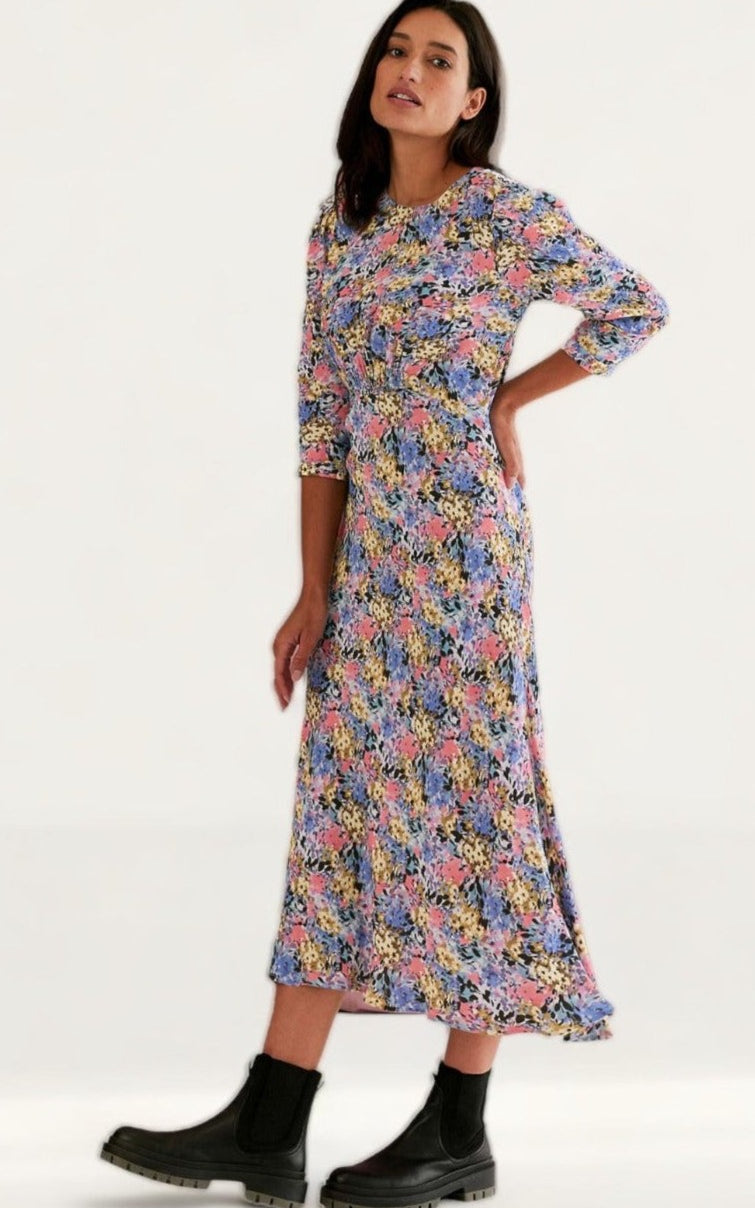 empire line tea dress Embellished Embroidered Emerald Empire Waist Dress