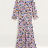 M&S X Ghost Floral Empire Line Midi Tea Dress
