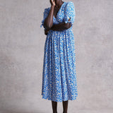 M&S X Ghost Floral Shirred Waist Midi Dress product image
