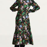 M&S X Ghost Floral Tiered Midi