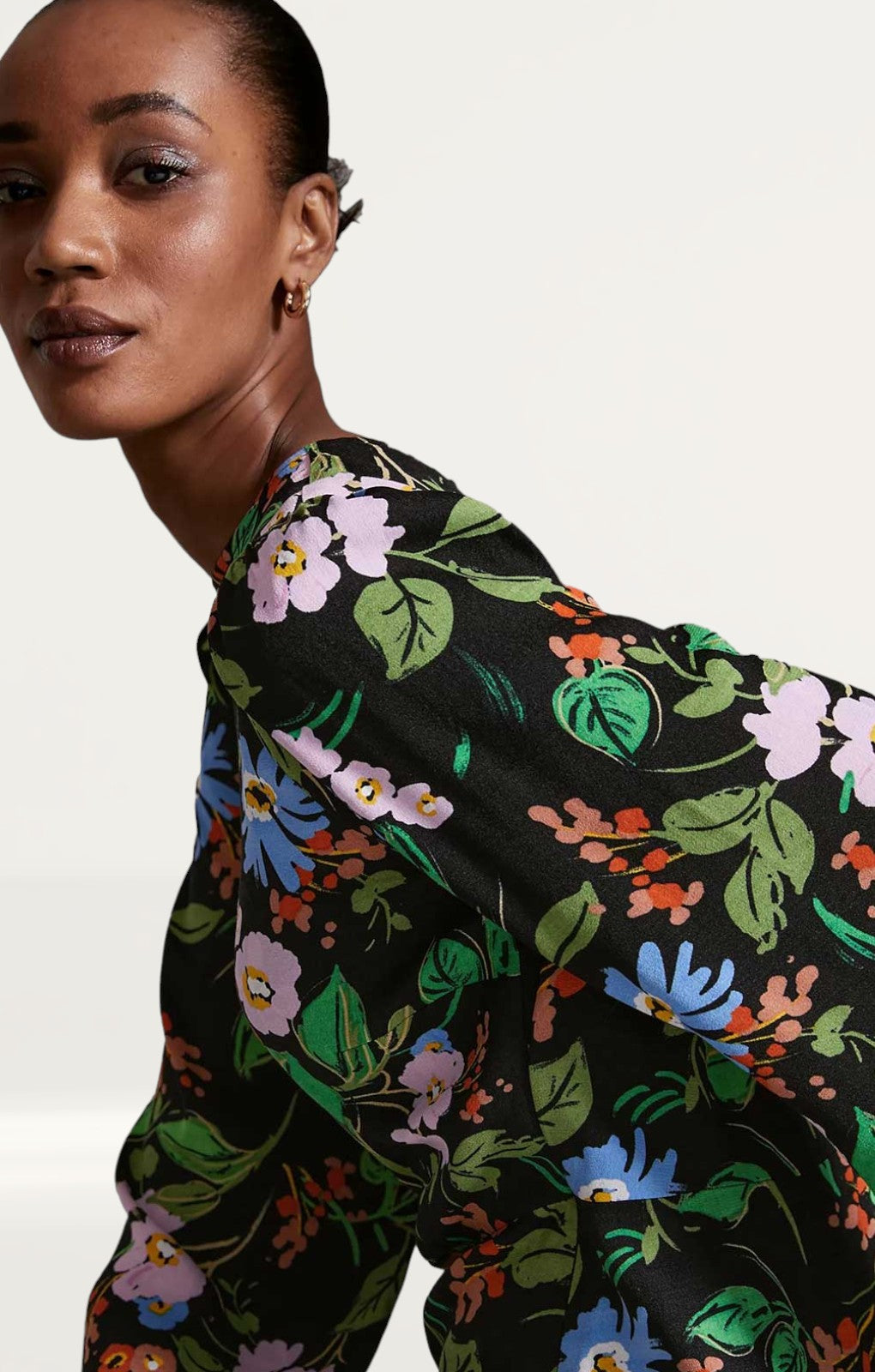 M&S X Ghost Floral Tiered Midi