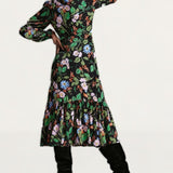 M&S X Ghost Floral Tiered Midi