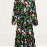 M&S X Ghost Floral Tiered Midi product image