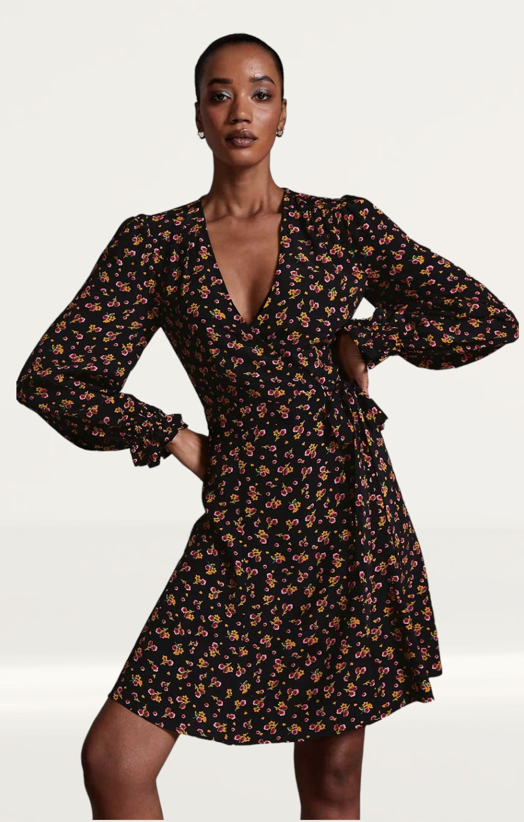 M&S X Ghost Floral Wrap Dress